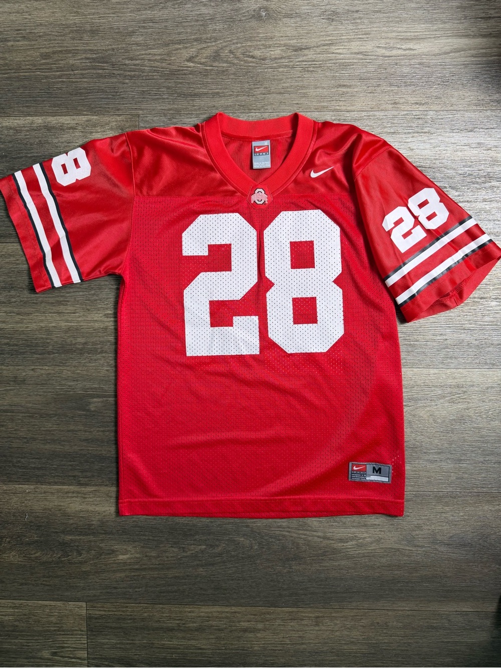 Nike OHIO STATE buckeyes Football Jersey with Number 28
